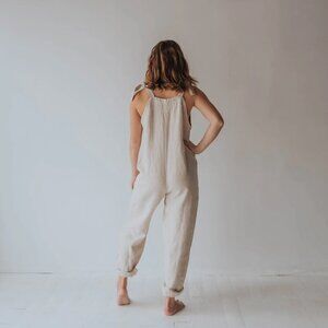 Cedar & Vine Oatmeal Overalls